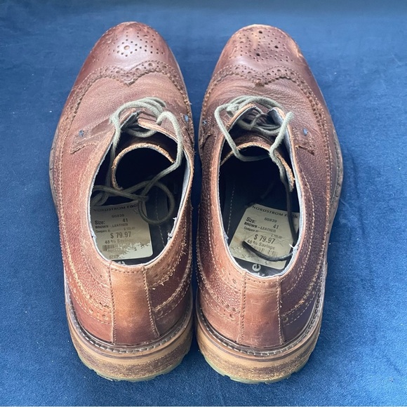 Dune London Shoes Mens 8 EU 41 Bongo Brown Leather Wingtip Brogue Dress Casual main image 4
